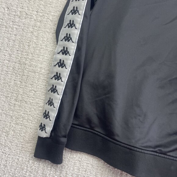 Kappa Black Track Jacket Omini Logo Tape Full Zip Retro Sportswear Women’s Sz S - Picture 12 of 14